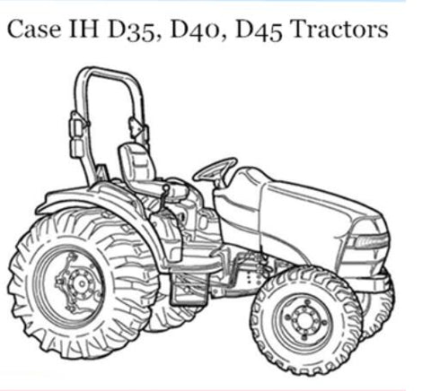 ENHANCE YOUR OPERATIONAL EFFICIENCY WITH THE CASE IH D35, D40, D45 TRACTORS OPERATOR’S MANUAL, SPECIFICALLY DESIGNED FOR SERIAL NUMBERS PIN Z6DE01001 AND ABOVE. 