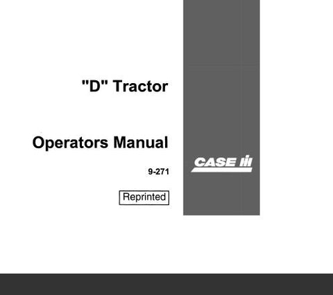 ENHANCE YOUR FARMING EFFICIENCY WITH THE CASE IH "D" TRACTOR OPERATOR’S MANUAL, NOW AVAILABLE AS A CONVENIENT PDF FILE. 