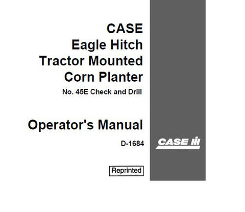 ENHANCE YOUR FARMING EFFICIENCY WITH THE CASE IH EAGLE HITCH TRACTOR MOUNTED CORN PLANTER OPERATOR’S MANUAL, AVAILABLE IN A CONVENIENT PDF FORMAT. 