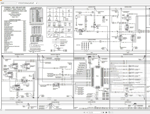 Discover the essential CASE IH Farmall 40B, 45B, and 50B Compact Tractors Electrical Schematics Manual