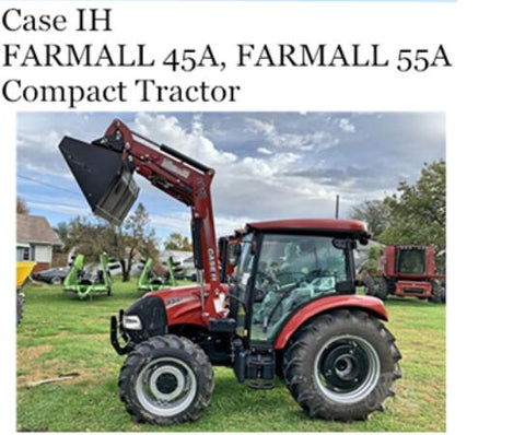 UNLOCK THE FULL POTENTIAL OF YOUR CASE IH FARMALL 45A AND FARMALL 55A COMPACT TRACTORS WITH OUR COMPREHENSIVE OPERATOR’S MANUAL IN PDF FORMAT. 
