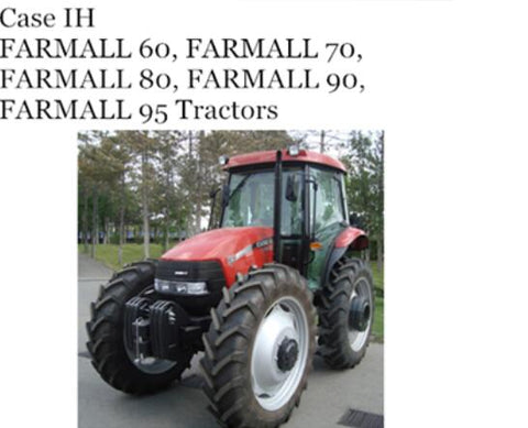 UNLOCK THE FULL POTENTIAL OF YOUR CASE IH FARMALL TRACTORS WITH OUR COMPREHENSIVE OPERATOR’S MANUAL, AVAILABLE IN A CONVENIENT PDF FORMAT.