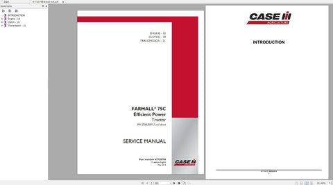 Unlock the full potential of your CASE IH Farmall 75C tractor with our comprehensive Service Manual in PDF format. This essential guide is designed to provide you with detailed