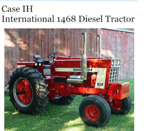 UNLOCK THE FULL POTENTIAL OF YOUR CASE IH INTERNATIONAL 1468 DIESEL TRACTOR WITH OUR COMPREHENSIVE OPERATOR’S MANUAL IN PDF FORMAT.