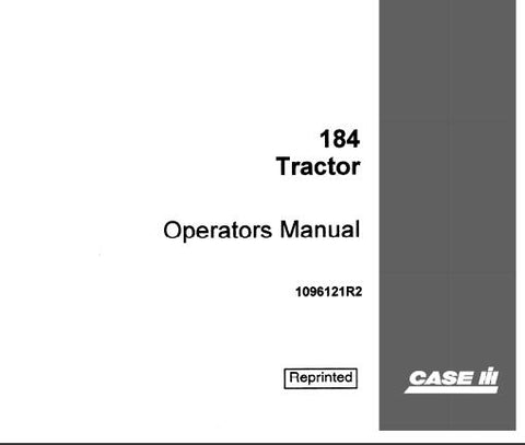UNLOCK THE FULL POTENTIAL OF YOUR CASE IH INTERNATIONAL 184 TRACTOR WITH OUR COMPREHENSIVE OPERATOR’S MANUAL IN PDF FORMAT.