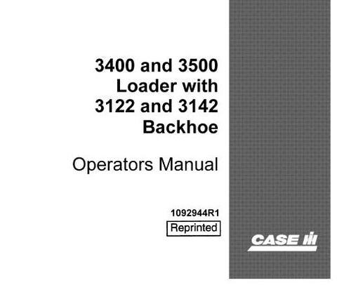 UNLOCK THE FULL POTENTIAL OF YOUR CASE IH INTERNATIONAL 3400 AND 3500 LOADER TRACTOR WITH THE COMPREHENSIVE OPERATOR’S MANUAL FOR THE 3122 AND 3142 BACKHOES. 