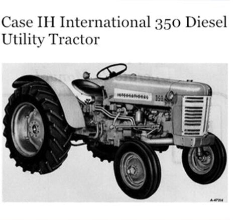 UNLOCK THE FULL POTENTIAL OF YOUR CASE IH INTERNATIONAL 350 DIESEL UTILITY TRACTOR WITH OUR COMPREHENSIVE OPERATOR’S MANUAL IN PDF FORMAT.