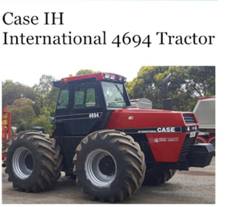 UNLOCK THE FULL POTENTIAL OF YOUR CASE IH INTERNATIONAL 4694 TRACTOR WITH OUR COMPREHENSIVE OPERATOR’S MANUAL IN PDF FORMAT.