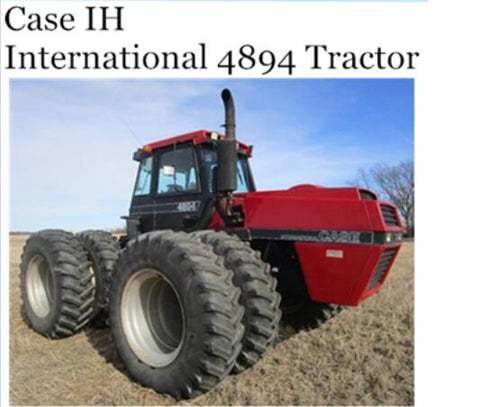 UNLOCK THE FULL POTENTIAL OF YOUR CASE IH INTERNATIONAL 4894 TRACTOR WITH OUR COMPREHENSIVE OPERATOR’S MANUAL IN PDF FORMAT. 