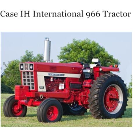 UNLOCK THE FULL POTENTIAL OF YOUR CASE IH INTERNATIONAL 966 TRACTOR WITH OUR COMPREHENSIVE OPERATOR’S MANUAL IN PDF FORMAT.