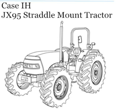 ENHANCE YOUR OPERATIONAL EFFICIENCY WITH THE CASE IH JX95 STRADDLE MOUNT TRACTOR OPERATOR’S MANUAL, AVAILABLE IN A CONVENIENT PDF FORMAT.