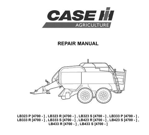 UNLOCK THE FULL POTENTIAL OF YOUR CASE IH LB323, LB333, LB423, AND LB433 SQUARE BALERS WITH OUR COMPREHENSIVE SERVICE REPAIR MANUAL IN PDF FORMAT.