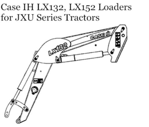 ENHANCE YOUR OPERATIONAL EFFICIENCY WITH THE CASE IH LX132 AND LX152 LOADERS OPERATOR’S MANUAL, SPECIFICALLY DESIGNED FOR JXU SERIES TRACTORS.