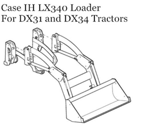ENHANCE YOUR PRODUCTIVITY WITH THE CASE IH LX340 LOADER OPERATOR’S MANUAL, SPECIFICALLY DESIGNED FOR DX31 AND DX34 TRACTORS. 