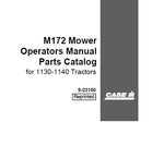 ENHANCE YOUR FARMING EFFICIENCY WITH THE CASE IH M172 MOWER OPERATOR’S MANUAL, SPECIFICALLY DESIGNED FOR 1130 AND 1140 TRACTORS. 