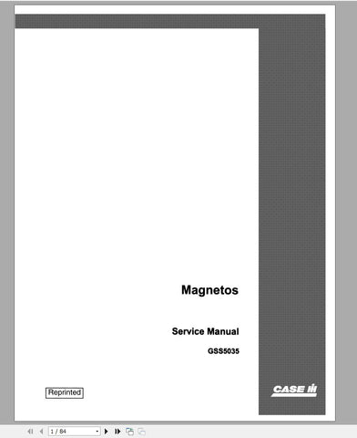 Unlock the full potential of your CASE IH equipment with the CASE IH Magnetos Service Manual GSS5035. This comprehensive PDF file is an essential resource for anyone looking to maintain