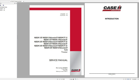Discover the ultimate resource for maintaining your CASE IH MAXXUM tractors with our comprehensive service manual