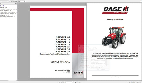 Discover the ultimate resource for your CASE IH MAXXUM tractors with our comprehensive service manual