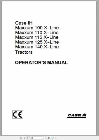 Unlock the full potential of your CASE IH MAXXUM 100 and 140 X-Line with our comprehensive Operator Manual