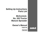 UNLOCK THE FULL POTENTIAL OF YOUR CASE IH MCCORMICK NO. 200 TRACTOR WITH OUR COMPREHENSIVE OPERATOR’S MANUAL IN PDF FORMAT.