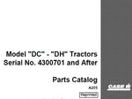 DISCOVER THE ULTIMATE RESOURCE FOR YOUR CASE IH MODEL “DC” AND “DH” TRACTORS WITH OUR COMPREHENSIVE PARTS CATALOGUE MANUAL IN PDF FORMAT. 