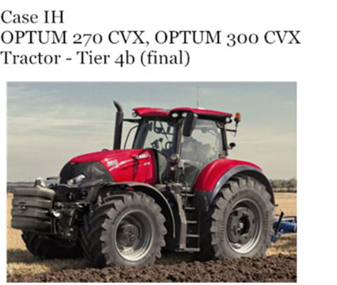 DISCOVER THE COMPREHENSIVE CASE IH OPTUM 270 CVX AND OPTUM 300 CVX TRACTOR OPERATOR’S MANUAL, NOW AVAILABLE IN A CONVENIENT PDF FORMAT. 