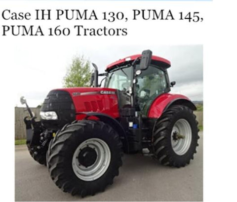 UNLOCK THE FULL POTENTIAL OF YOUR CASE IH PUMA 130, PUMA 145, AND PUMA 160 TRACTORS WITH OUR COMPREHENSIVE OPERATOR’S MANUAL IN PDF FORMAT. 