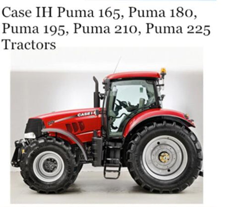 UNLOCK THE FULL POTENTIAL OF YOUR CASE IH PUMA TRACTORS WITH OUR COMPREHENSIVE OPERATOR’S MANUAL, AVAILABLE IN A CONVENIENT PDF FORMAT. 