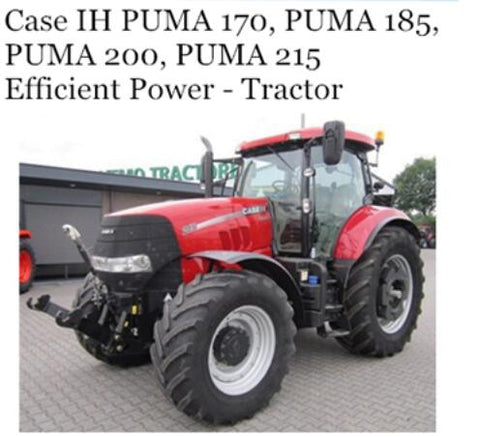 UNLOCK THE FULL POTENTIAL OF YOUR CASE IH PUMA 130, PUMA 145, AND PUMA 160 TRACTORS WITH OUR COMPREHENSIVE OPERATOR’S MANUAL IN PDF FORMAT.