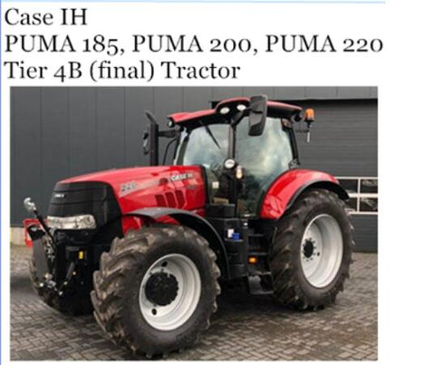 UNLOCK THE FULL POTENTIAL OF YOUR CASE IH PUMA 185, PUMA 200, AND PUMA 220 TIER 4B (FINAL) TRACTOR WITH OUR COMPREHENSIVE OPERATOR’S MANUAL IN PDF FORMAT. 