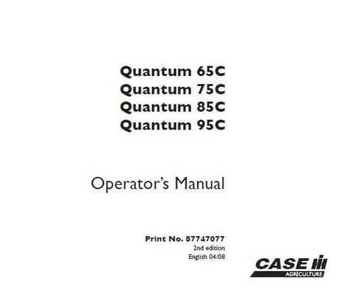 UNLOCK THE FULL POTENTIAL OF YOUR CASE IH QUANTUM TRACTORS WITH THE COMPREHENSIVE OPERATOR’S MANUAL AVAILABLE IN A CONVENIENT PDF FORMAT. 