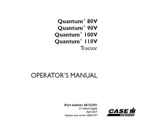 UNLOCK THE FULL POTENTIAL OF YOUR CASE IH QUANTUM TRACTOR SERIES WITH THE COMPREHENSIVE OPERATOR’S MANUAL AVAILABLE IN A CONVENIENT PDF FORMAT. 