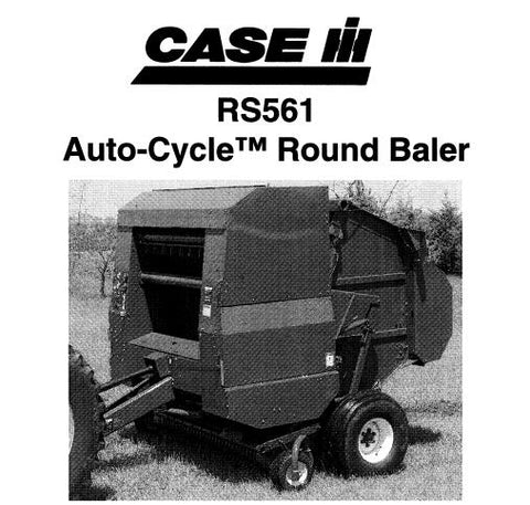 ENHANCE YOUR BALING EFFICIENCY WITH THE CASE IH RS561 AUTO-CYCLE ROUND BALER OPERATOR’S MANUAL IN PDF FORMAT.