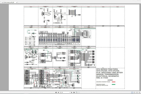 Unlock the full potential of your CASE IH STX Series tractors with the STX275_325_375_425 Electrical Schematic Manual (6-17240). This comprehensive PDF file is an essential