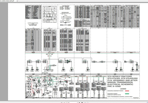 Discover the ultimate resource for your CASE IH STX Series tractors with the STX275_325_425_450 Electrical Schematic Manual