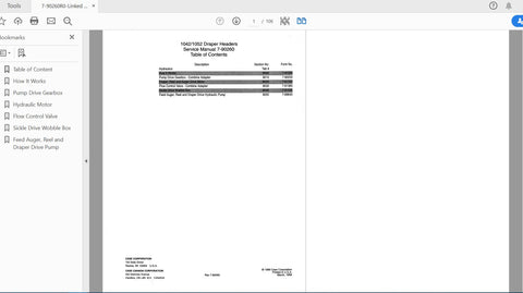 Enhance your farming efficiency with the CASE IH Tractor 1042 and 1052 Draper Header Complete Service Manual (7-90260R0). This comprehensive PDF file is designed to provide