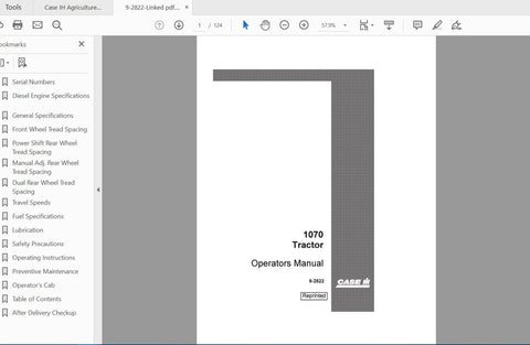 Discover the essential CASE IH Tractor 1070 Operator’s Manual (9-2822) in a convenient PDF format. This comprehensive guide is designed to enhance your understanding and operation