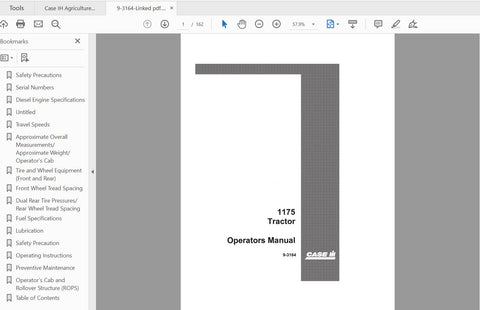 Discover the essential CASE IH Tractor 1175 Operator’s Manual (9-3164) in a convenient PDF format. This comprehensive guide is designed to enhance your understanding and operation