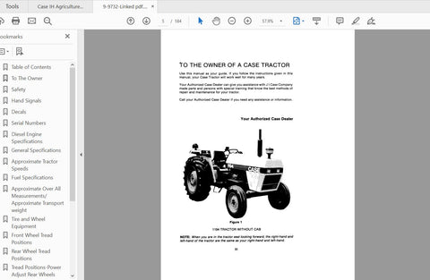 Discover the essential CASE IH Tractor 1194 Operator’s Manual (9-9732) in a convenient PDF format. This comprehensive guide is designed to enhance your understanding and operation
