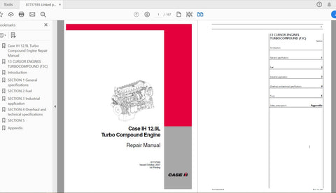 Unlock the full potential of your CASE IH Steiger 485 with our comprehensive 12.9L Turbo Compound Engine Repair Manual (Part No. 87737593). This PDF file is meticulously designed 