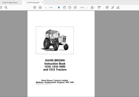 Enhance your farming efficiency with the CASE IH TRACTOR 1210, 1210 4WD, and 1212 Operator’s Manual (9-5016) in PDF format. This comprehensive guide is designed to provide you with essential