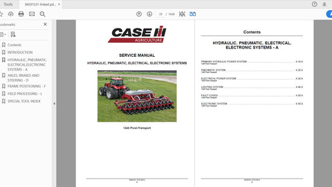 Discover the ultimate resource for your CASE IH Tractor 1240 Early Riser Pivot-Transport Planter with our comprehensive Complete Service Manual (Part No. 84591531). This PDF file