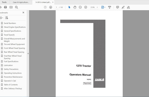 Discover the essential CASE IH Tractor 1270 Operator’s Manual (Prior 8712001) in a convenient PDF format. This comprehensive guide is designed to enhance your understanding and