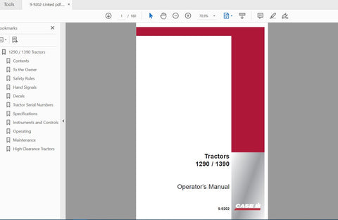 Discover the essential CASE IH Tractor 1290 and 1390 Operator’s Manual (9-9202) in a convenient PDF format. This comprehensive guide is designed to enhance your understanding and operation of these powerful tractors, ensuring you get the most out of your