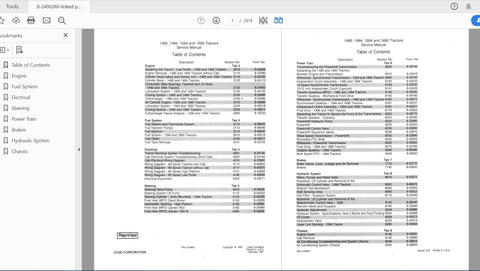 Unlock the full potential of your CASE IH tractor with the comprehensive Service Manual for models 1490, 1690, 1494, and 1594
