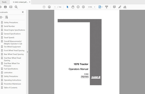 Discover the essential CASE IH Tractor 1570 Operator’s Manual (9-3442) in a convenient PDF format. This comprehensive guide is designed to enhance your understanding and operation