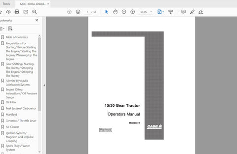 Enhance your farming efficiency with the CASE IH Tractor 15,30 Gear Operator’s Manual (MCD3707A) in PDF format. This comprehensive guide is designed to provide you
