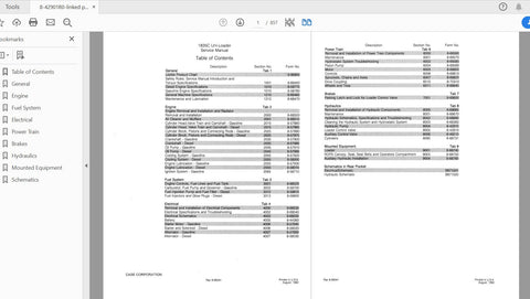 Unlock the full potential of your CASE IH Tractor 1835C Uni-Loader with our comprehensive Complete Service Manual (8-42901R0) in PDF format. This essential guide is designed to provide