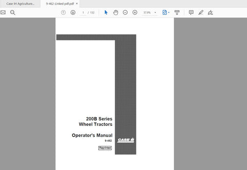 Discover the essential CASE IH Tractor 200B Series Wheel Operator’s Manual (9-462) in a convenient PDF format. This comprehensive guide is designed to enhance your understanding