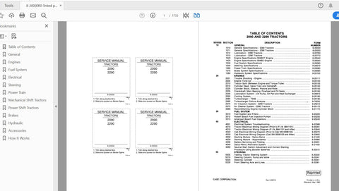 Unlock the full potential of your CASE IH Tractor 2090 and 2290 with the Complete Service Manual (8-20000R0) in PDF format. This comprehensive guide is designed to provide you